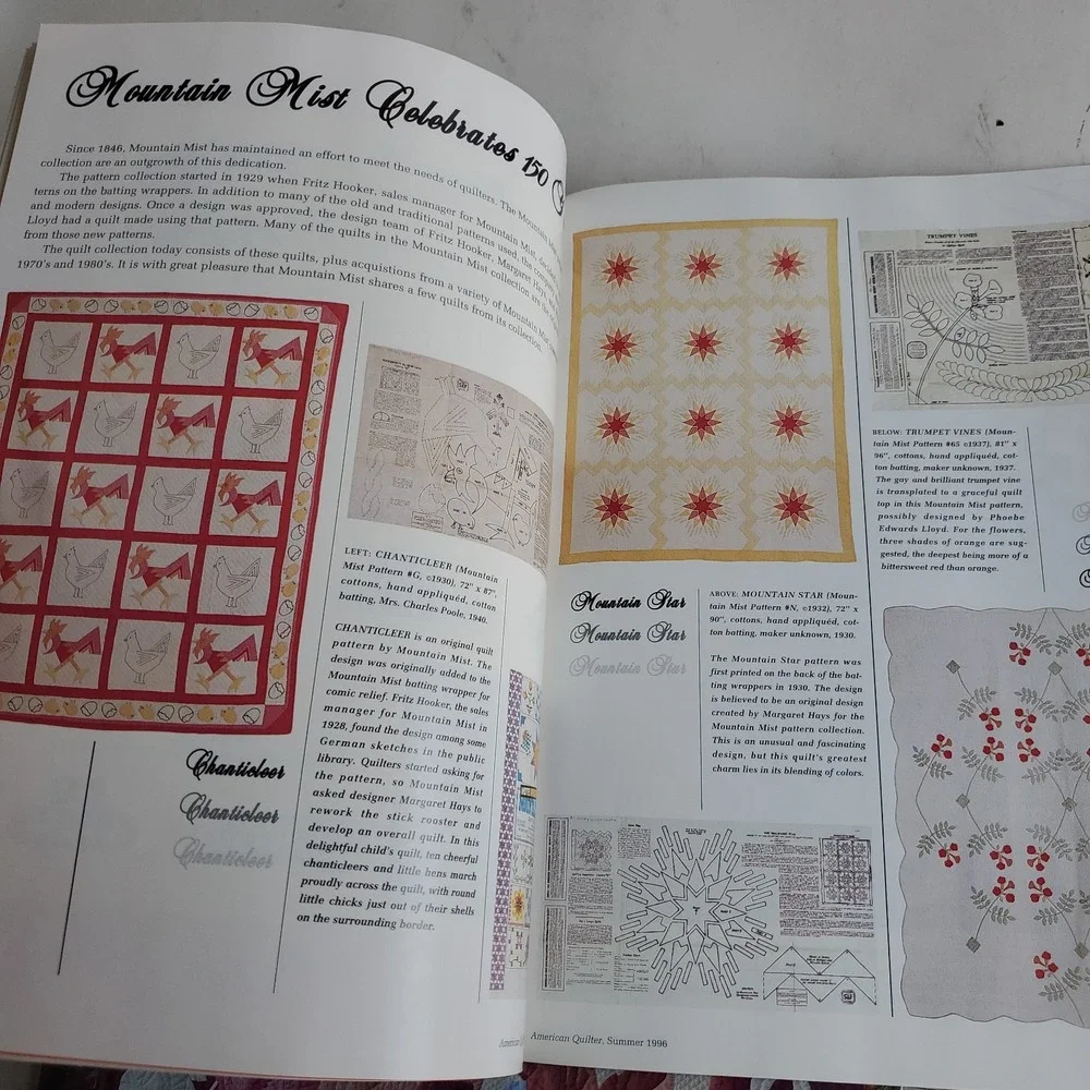 American Quilter Vintage 1990's Magazine lot of 9 with patterns